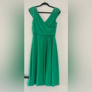 Kate Spade Dress, Women’s Vibrant Green Sleeveless Dress, Size 4 Fit and Flair